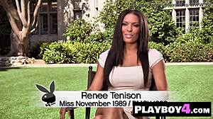 Sexy Black MILF Renee Tenison Shows Perfect Big Tits