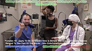 Ebony Patient Rina Arem Forced to Orgasm by Doctor Stacy Shepard.