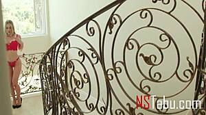 Fit four fingers or no sex in this intense pussy tribbing session.