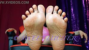 are you a born servant for this italian mistress's feet?