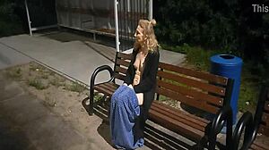 night walk turns into public striptease