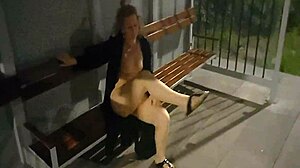 night walk turns into public striptease