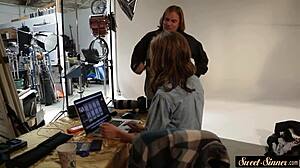 Does this alluring teen 18+ love getting fucked in taboo 69 position?