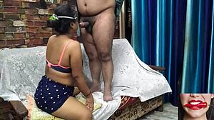 Indian student rides boyfriend in wild ass action