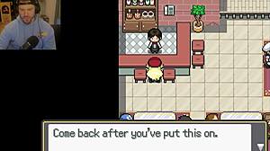 working as a waitress in this pokemon ecchi game is wild