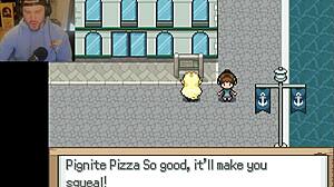 working as a waitress in this pokemon ecchi game is wild