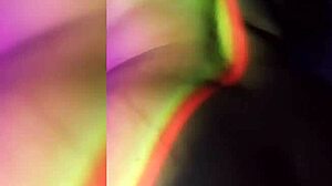 Watch this naughty latina rip her clothes in the dark room!