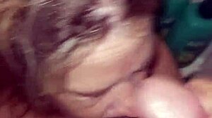 The whorewife casually gets a facial in the shower while bathing