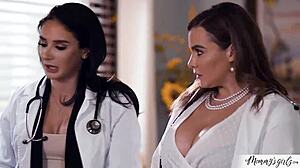 my bold lesbian stepmoms double as kinky hospital doctors for wild play