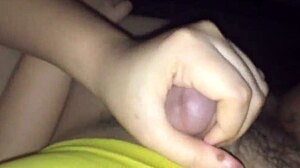 My Filipina girlfriend toys with my hard cock all night! 😍