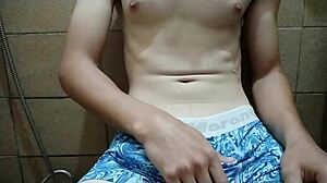 Watch Me Rub My Dick in the Kitchen Bathroom!