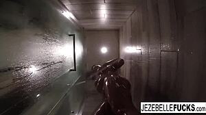 i film myself in the bath, feeling relaxed