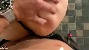 Slutty teen banged on Seville street after wild party in lingerie for public sex vid