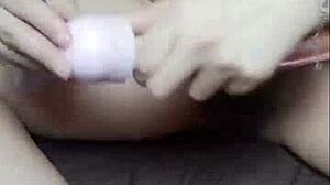 female spider-man cosplay masturbates with vibrator 😈