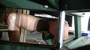 Helena Price Flashing Upskirt at Dinner, Spreading Ass in Public Hotel Pissing.