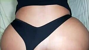 Young amateur gets ass creampied by monster cock