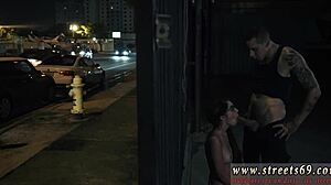 blonde bound in public park for extreme domination