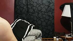 bent over in doggystyle position with creampie