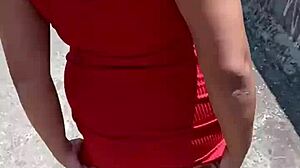 Gorgeous Wife Flaunts Herself On The Street!