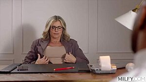 Bosslady Cory Feels Intense Pleasure In Anal Job Interview