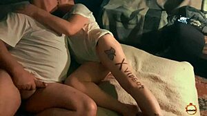 amateur couple's verification film with bent over doggystyle action 😏