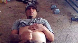 Gay boy playing solo