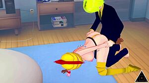 I love watchin Rebecca havin sex with Sanji in uncensored anime