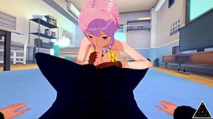 I love watchin Rebecca havin sex with Sanji in uncensored anime