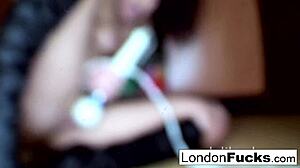 i am london keyes and i hitachi myself on the kitchen floor with big tits and pussy