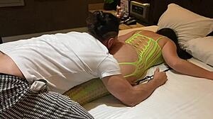 Wife with big ass moans and climaxes during intense session