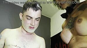 Actor interview turns into a wild threesome with crossdressing and humiliation in the bedroom.