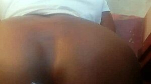 Ebony Couple Fucking Near Door For Fresh Air