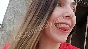 Louquinha Squirts On Terrace Boldly