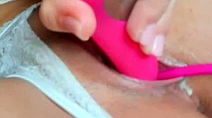 Solo Girl Teases Her Wet Pussy Playfully