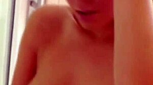 Happy Mature Lesbian Lovers Lick Each Other Passionately