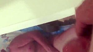 he strokes to patti november and cums hard