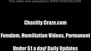 Femdom Chastity for Bound Naughty Boys