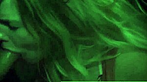 In this bdsm scene, the milf pumps the teen's swollen pussy hard