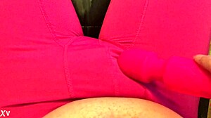 Vibing Cock Play in Tight Compression Shorts