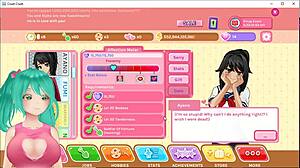 cute anime vtuber plays crush crush game