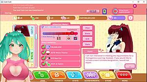 cute anime vtuber plays crush crush game