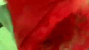 bonito calzon de encaje with used feminine towel inside