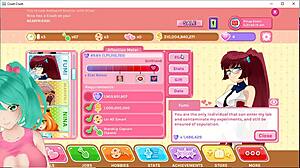 cute anime vtuber plays crush crush game