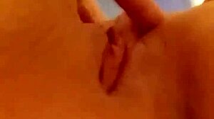 girlfriend teases her pussy on cam