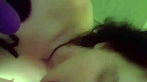 Girlfriend feels pleasure while playing with pussy and sucking cock