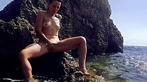 i masturbate publicly on the beach, feeling so sexy and orgasmic.