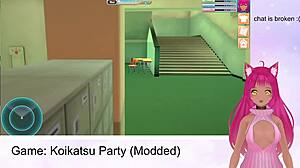 vtuber lewdneko plays koikatsu party