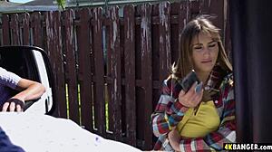 Paige Owens, take this huge dick deep in the BangBus!