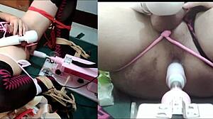 Bound in bondage with anal fucking