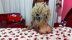 Silent Affair: Curly Student Seduces Friend in Secret